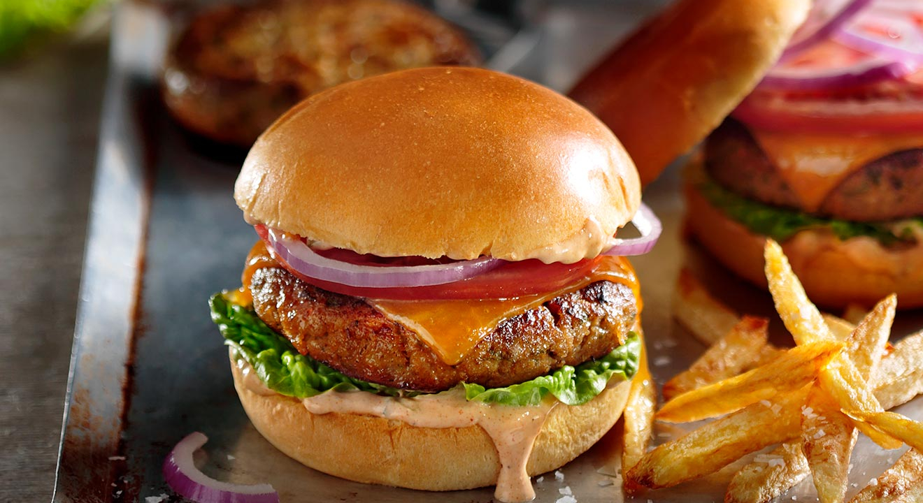 burger κοτοπουλο - chicken burger