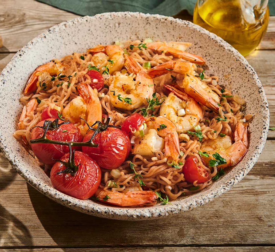 noodles με γαρίδεσ