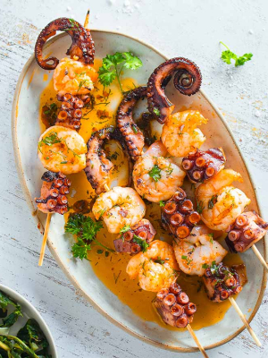 Σουβλάκι θαλασσινών