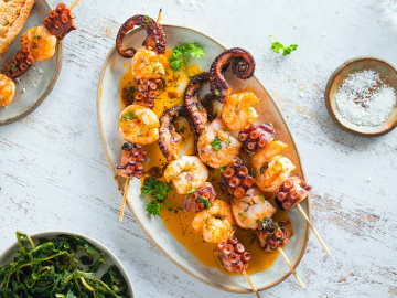 Σουβλάκι θαλασσινών