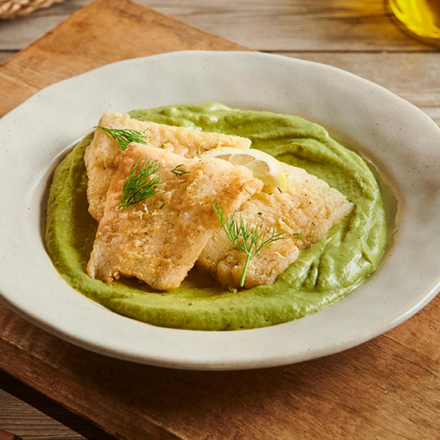 Μπακαλιάρος με κρούστα και σκορδαλιά αβοκάντο