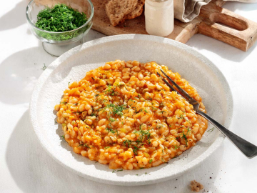 Φασόλι βανίλιας με ρύζι και μάραθο