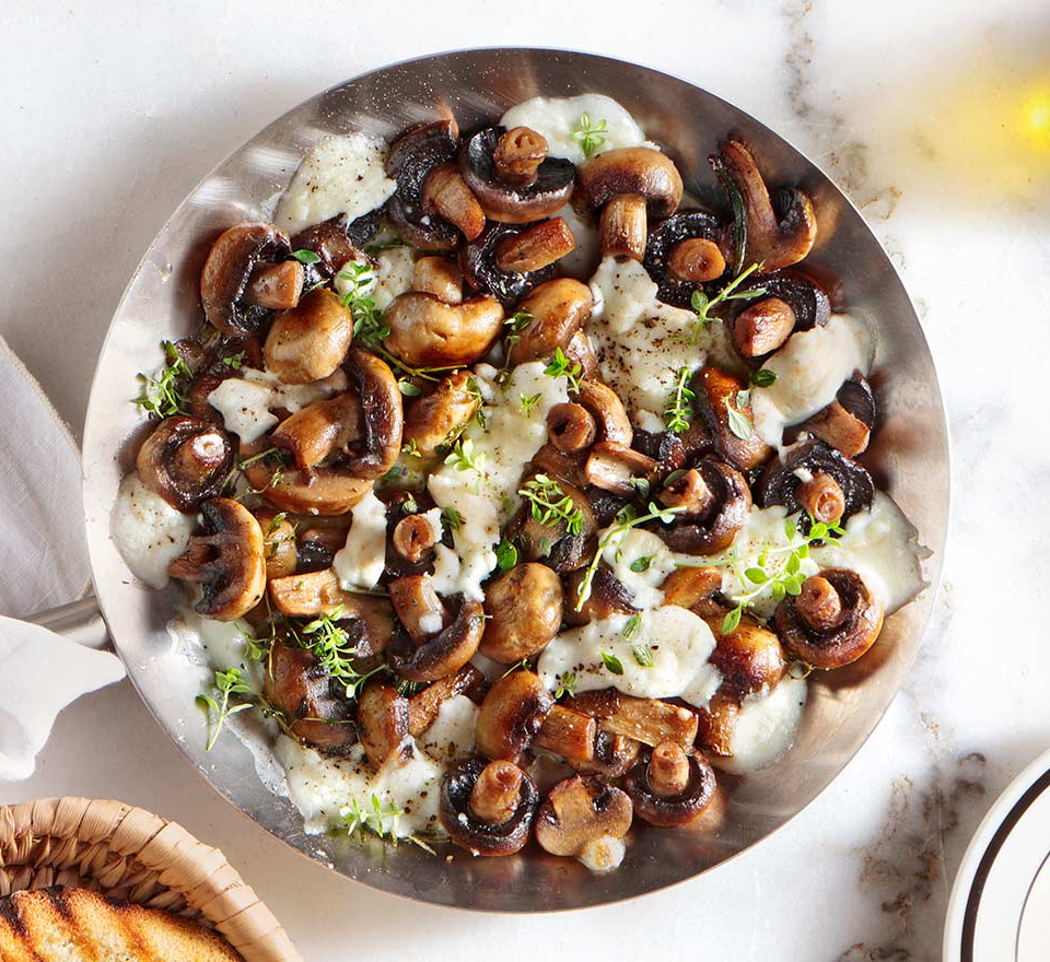 μανιταρια πορτομπελο στο τηγανι ολοκληρα - μανιταρια πορτομπελο