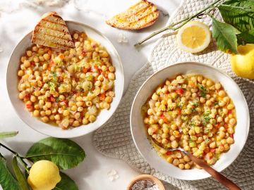 Ρεβύθια με πράσα (Ντερμπιέ)