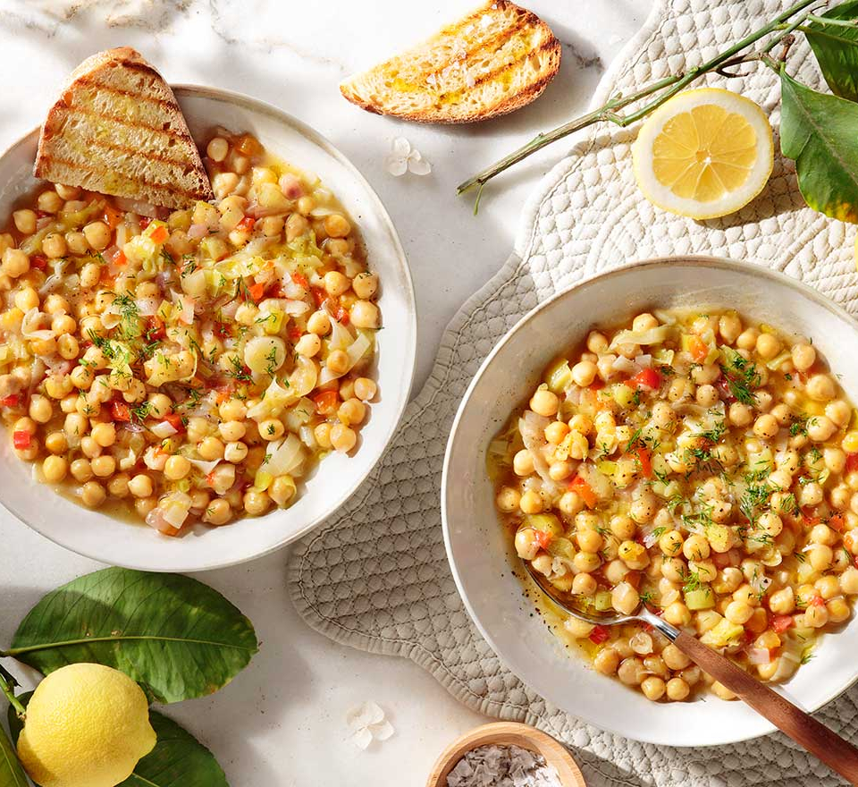 ρεβυθια με πρασο - ρεβυθια ντερμπιε