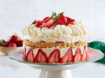 Fraisier (Tούρτα με κρέμα βανίλιας και φράουλες)