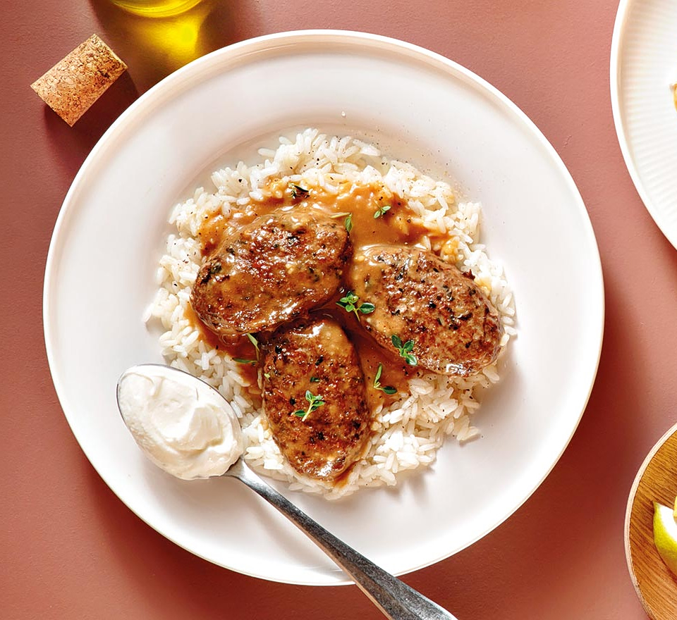 κεφτεδάκια με σάλτσα μουστάρδας