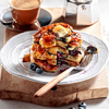 Αφράτα pancakes με γιαούρτι και blueberry