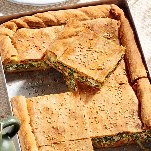 Ανοιξιάτικη πίτα με λαχανικά και φέτα