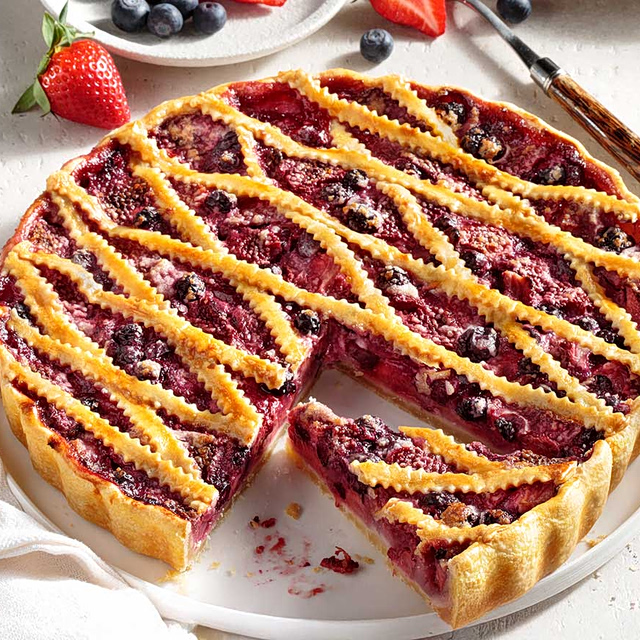 Τάρτα με κόκκινα φρούτα