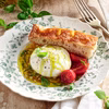 Burrata με ντοματίνια και αρωματικό ελαιόλαδο
